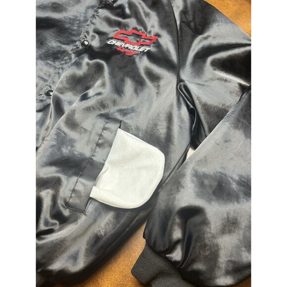 VTG 80s/90s Chevrolet Racing Embroidered West Ark USA Bomber Jacket Size XL - Picture 8 of 12
